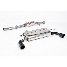 Milltek Sport výfukový systém cat-back s rezonátorem (tišší) pro Volkswagen Golf Mk4 R32 3.2 V6 4WD 2002-2005, typ koncovek: GT-100 černé