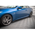 Maxton Design difuzory pod boční prahy pro Infiniti G37, černý lesklý plast ABS, Coupe