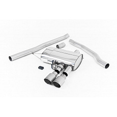 Milltek sport ValveSonic výfukový systém cat-back bez rezonátoru (hlasitější) vč. Bluetooth ovládání klapek pro Mini Mk3 (F56) Mini Cooper S 2.0 Turbo (UK a EU modely, předfacelift) 2014-2018, titanové koncovk