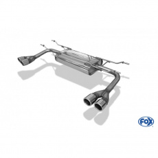 Fox Sportauspuff koncový tlumič výfuku s koncovkou 2x70 Typ 16 na obou stranách pro Fiat 124 Spider 2015- s motorem 1.4