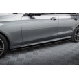 Maxton Design difuzory pod boční prahy pro Mercedes třída E W213/Sedan/AMG-Line, černý lesklý plast ABS