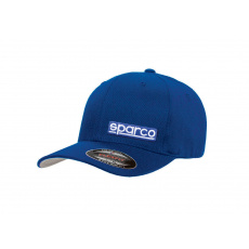 Sparco kšiltovka Flexfit, barva: modrá, velikost: S-M Sparco kšiltovka Flexfit, barva: modrá, velikost: S-M