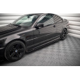 Maxton Design difuzory pod boční prahy ver.2 pro BMW řada 3 E46, černý lesklý plast ABS, Coupe M-Pack