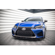 Maxton Design "Street Pro" spoiler pod přední nárazník pro Lexus GS F Mk4 Facelift, plast ABS bez povrchové úpravy, s červenou linkou