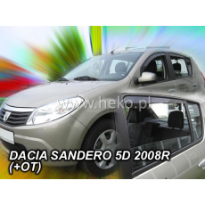 HEKO ofuky oken Dacia Sandero / Stepway I 5dv (2008-2012) přední + zadní