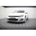 Maxton Design spoiler pod přední nárazník ver.2 pro Volkswagen Scirocco Mk3 Facelift, černý lesklý plast ABS