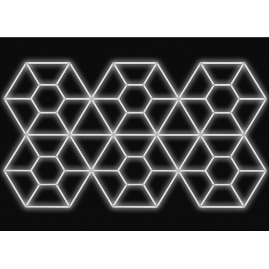 Kompletní LED svítidlo, rozměr: 482,8 x 279,6 cm ver. 1, teplota světla: bílá 6500 K