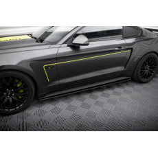Maxton Design "Street Pro" difuzory pod boční prahy pro Ford Mustang Mk6 GT, plast ABS bez povrchové úpravy Maxton Design "Street Pro" difuzory pod boční prahy pro Ford Mustang Mk6 GT, plast ABS bez povrchové úpravy