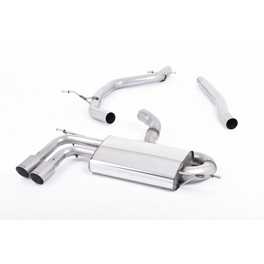 Milltek Sport výfukový systém DPF-Back Twin-outlet pro Volkswagen Golf Mk6 GTD 2.0 TDI 170PS 2009-2013, typ koncovek: GT-80 titanové