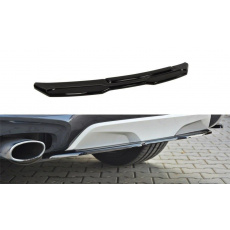 Maxton Design středový spoiler zadního nárazníku pro BMW X4 F26, černý lesklý plast ABS, bez žebrování