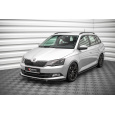 Maxton Design spoiler pod přední nárazník ver.1 pro Škoda Fabia Mk3, černý lesklý plast ABS