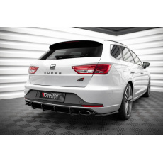 Maxton Design boční difuzory pod zadní nárazník ver.1 pro Seat Leon Cupra Mk3, černý lesklý plast ABS, Sportstourer