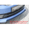 Rieger lipa pod přední nárazník Rieger pro Škoda Rapid NH notchback, spaceback vč. faceliftu, 05/17-, 07/12-04/17, plast ABS s povrchovou úpravou Carbon-Look