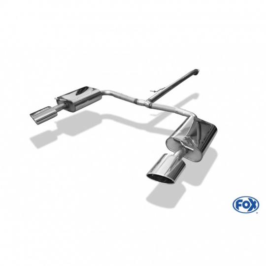 Fox Sportauspuff koncový tlumič výfuku s koncovkou 160x90 Typ 38 na obou stranách pro Kia Optima 2016- s motorem 2.0