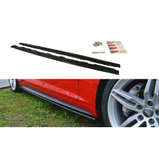 Maxton Design difuzory pod boční prahy pro Audi A5, S5 F5, černý lesklý plast ABS, Coupe Maxton Design difuzory pod boční prahy pro Audi A5, S5 F5, černý lesklý plast ABS, Coupe