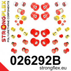 026292B: Strongflex Kompletní sada polyuretanových silentbloků pro zavěšení 026292B: Strongflex Kompletní sada polyuretanových silentbloků pro zavěšení
