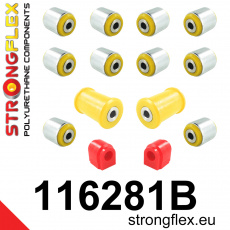 116281B: Strongflex Sada silentbloků zadního zavěšení 116281B: Strongflex Sada silentbloků zadního zavěšení