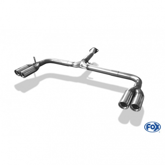 Fox Sportauspuff středový tlumič výfuku pro Toyota RAV 4  s motorem 2.0, 2.2 D, 2.4