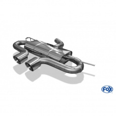Fox Sportauspuff koncový tlumič výfuku s koncovkou 2x100 Typ 25 uprostřed pro Volkswagen Golf V s motorem 2.0 FSI Turbo, 2.0 GTD