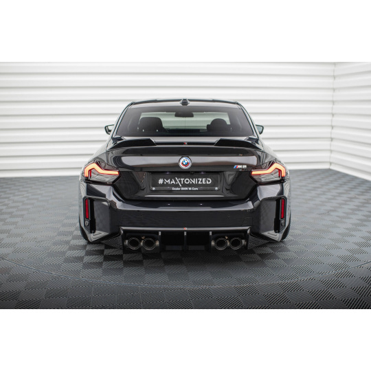 Maxton Design vložka zadního nárazníku ver.1 pro BMW M2 G87, černý lesklý plast ABS
