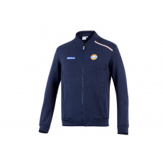 Sparco mikina na zip Gulf, barva: modrá, velikost: XXXL