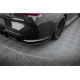 Maxton Design "Street Pro" boční difuzory pod zadní nárazník v.2 pro BMW M3 G80, plast ABS bez povrchové úpravy, s červenou linkou