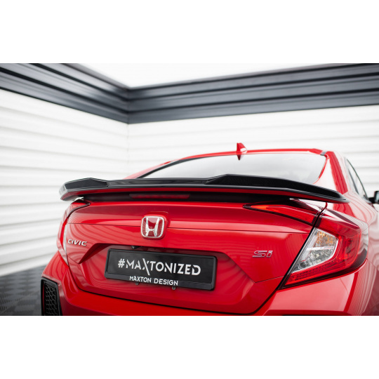 Maxton Design prodloužení spoileru 3d pro Honda Civic Mk10 SI, černý lesklý plast ABS