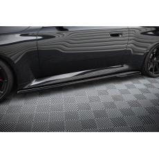 Maxton Design difuzory pod boční prahy pro BMW M2 G87, černý lesklý plast ABS