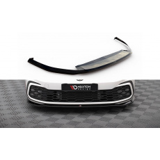 Maxton Design spoiler pod přední nárazník ver.7 pro Volkswagen Golf GTI Mk8, černý lesklý plast ABS