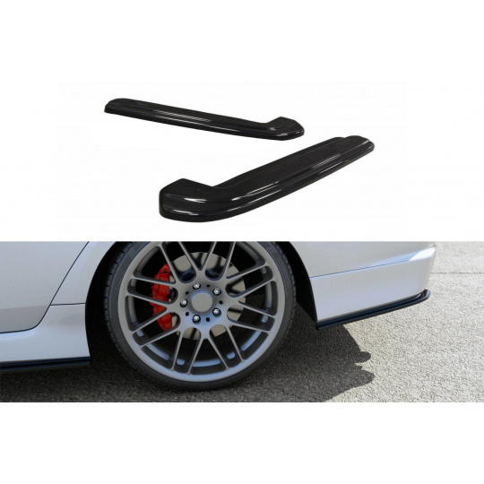 Maxton Design boční difuzory pod zadní nárazník pro Honda Accord Mk7 Type-S, černý lesklý plast ABS