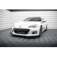Maxton Design "Street Pro" spoiler pod přední nárazník s křidélky ver.1 pro Subaru BRZ Mk1, plast ABS bez povrchové úpravy, s černou a červenou linkou