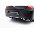 Maxton Design vložka zadního nárazníku pro Mercedes CLS C 257/AMG-Line, černý lesklý plast ABS