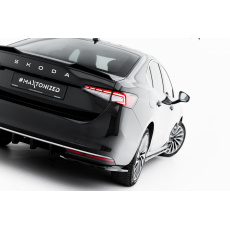 Maxton Design difuzory pod zadní nárazník ver.1 pro Škoda Superb Mk4, černý lesklý plast ABS Maxton Design difuzory pod zadní nárazník ver.1 pro Škoda Superb Mk4, černý lesklý plast ABS