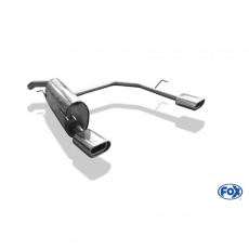 Fox Sportauspuff koncový tlumič výfuku s koncovkou 135x80 Typ 53 na obou stranách pro Fiat Bravo s motorem 1.4