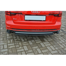 Maxton Design středový spoiler zadního nárazníku pro Audi A4 B9, černý lesklý plast ABS Maxton Design středový spoiler zadního nárazníku pro Audi A4 B9, černý lesklý plast ABS