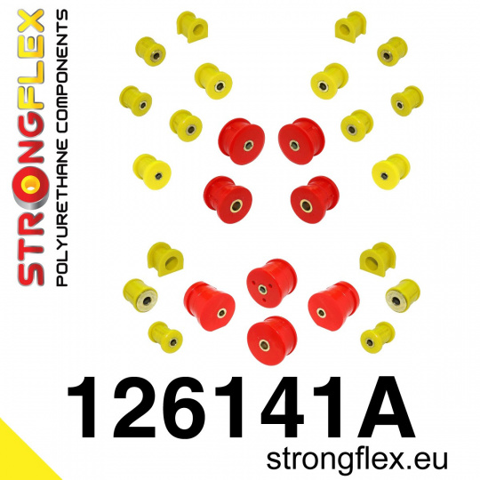 126141A: Strongflex Kompletní sada silentbloků pro zavěšení varianta SPORT