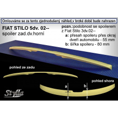 Stylla spoiler zadních dveří Fiat Stilo 5dv (2001 - 2007) - horní