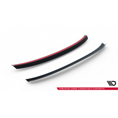 Maxton Design prodloužení spoileru ver.1 pro Škoda Superb Mk3, černý lesklý plast ABS