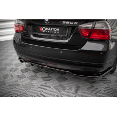 Maxton Design středový spoiler pod zadní nárazník s žebrováním pro BMW řada 3 E90, černý lesklý plast ABS Maxton Design středový spoiler pod zadní nárazník s žebrováním pro BMW řada 3 E90, černý lesklý plast ABS