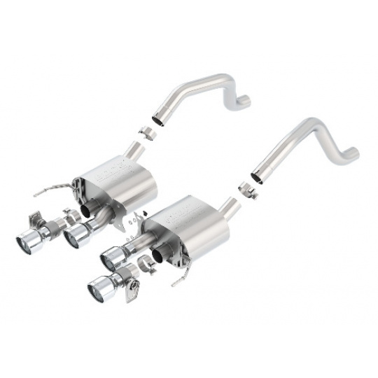 Borla koncový díl "ATAK" pro Chevrolet Corvette C7 Z06 6,2l/Grand Sport 6,2l s manuální převodovkou, RWD 2-dvéř. s NPP, r.v. od 15-18