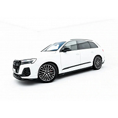 Maxton Design difuzory pod boční prahy pro Audi SQ7 Mk2 Facelift 2, černý lesklý plast ABS, S-line