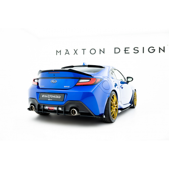 Maxton Design "Street Pro" difuzor zadního nárazníku pro Toyota GR86 Mk1, plast ABS bez povrchové úpravy, s černou a červenou linkou