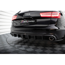 Maxton Design vložka zadního nárazníku pro Audi A6 C7, černý lesklý plast ABS, Avant Maxton Design vložka zadního nárazníku pro Audi A6 C7, černý lesklý plast ABS, Avant