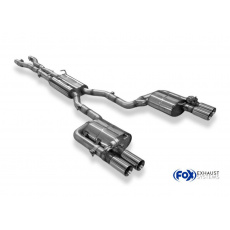 Fox Sportauspuff výfukový systém od katalyzátoru s koncovkou pro Audi RS4 B7 s motorem 4.2 l