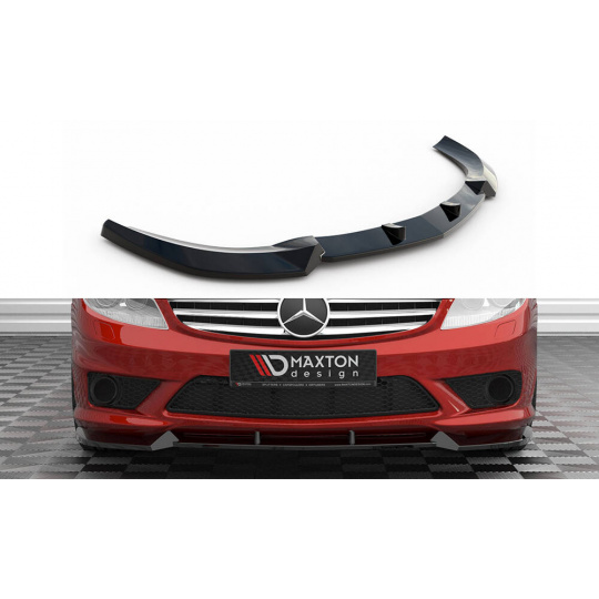 Maxton Design spoiler pod přední nárazník pro Mercedes CL C 216, černý lesklý plast ABS