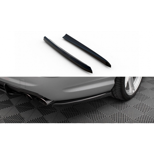 Maxton Design boční difuzory pod zadní nárazník pro Mercedes třída E W211/55 AMG, černý lesklý plast ABS