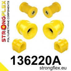 136220A: Strongflex Sada silentbloků předního zavěšení varianta SPORT 136220A: Strongflex Sada silentbloků předního zavěšení varianta SPORT