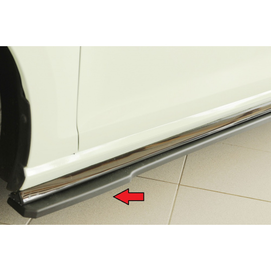 Rieger spoiler pod boční práh mont. strana levá pro Volkswagen Golf 7 R-Line 3-dvéř., r.v. 02/17-, plast ABS bez povrchové úpravy
