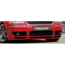 Rieger spoiler pod přední nárazník pro Volkswagen Passat 3BG combi, sedan, plast ABS bez povrchové úpravy, s 2 turbo nádechy - pro V6 Diesel