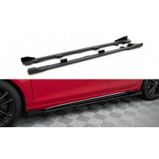Maxton Design "Racing durability" difuzory pod boční prahy s křidélky pro Volkswagen Golf GTI Mk6, plast ABS bez povrchové úpravy, s červenou linkou Maxton Design "Racing durability" difuzory pod boční prahy s křidélky pro Volkswagen Golf GTI Mk6, plast ABS bez povrchové úpravy, s červenou linkou